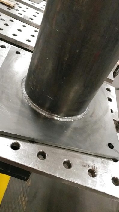 Pipe Welded to Base